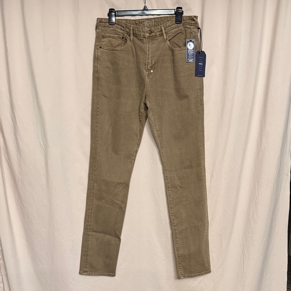 PRPS Gods Le Sabre Slim Fit Jeans, Size 34X33, Color Khaki